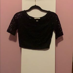 Black Crop top